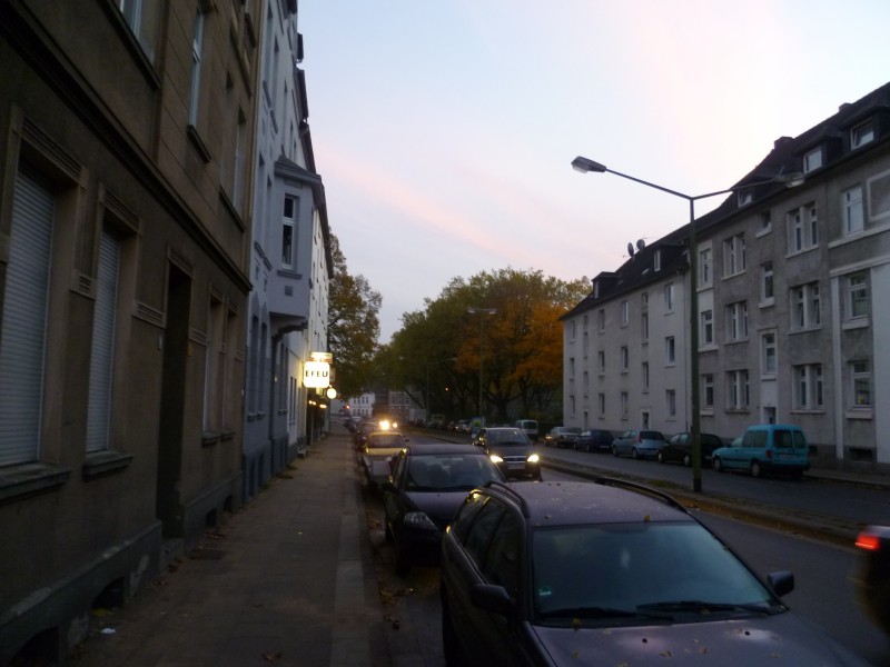 Onckenstrasse, tramonto!